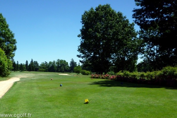 Départ n°10 du Garden golf Mionnay la Dombes proche de Lyon dans l'Ain en Rhône Alpes