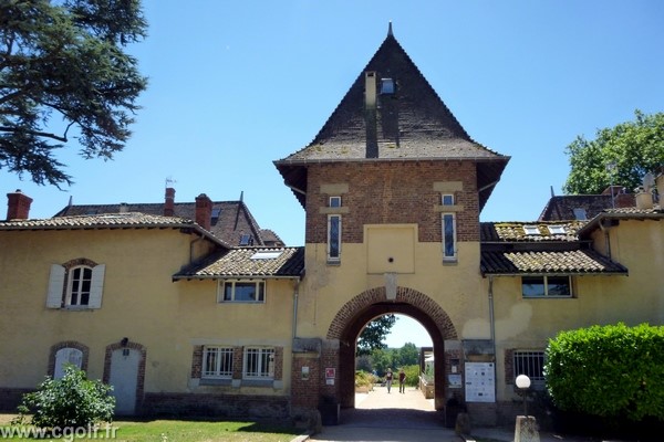 Entrée du golf de Mionnay en Rhône alpes dans l'Ain proche de Lyon