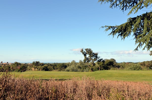 Vue mer du golf du Cap d'Agde dans le Languedoc Roussillon dans l'Hérault