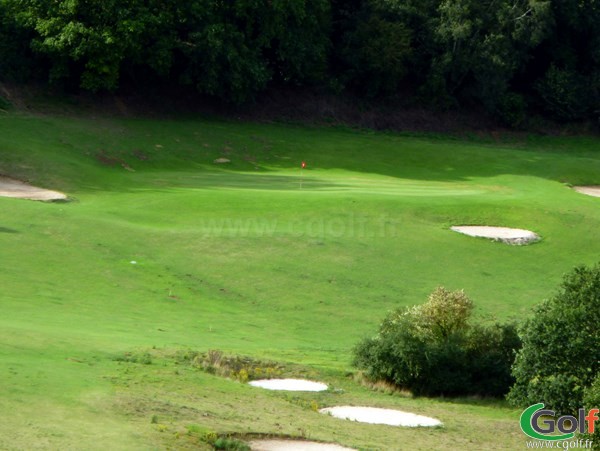 Green n°11 du golf d'Abbeville dans la Somme en Picardie proche du Crotoy à Grand-Laviers