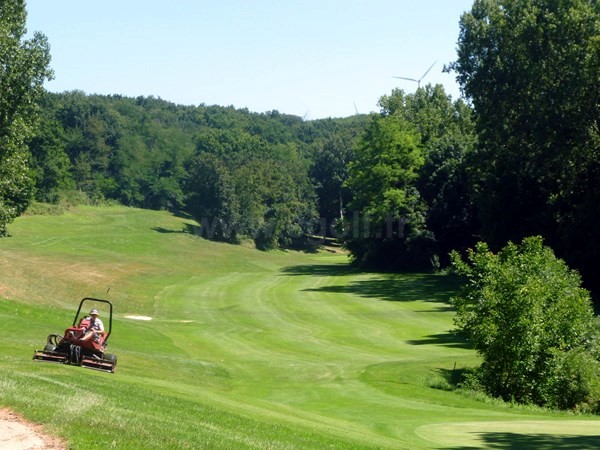 Trou n°18 du golf d'Albon Senaud dans la Drôme en Rhône Alpes entre Lyon et Valence