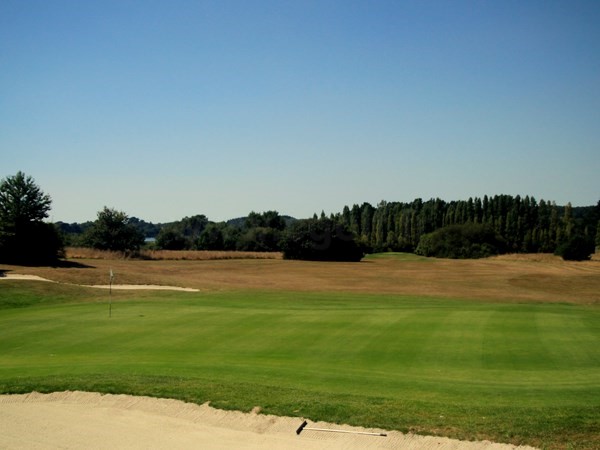 Green du golf de Baden proche de Quiberon dans le Morbihan en Bretagne