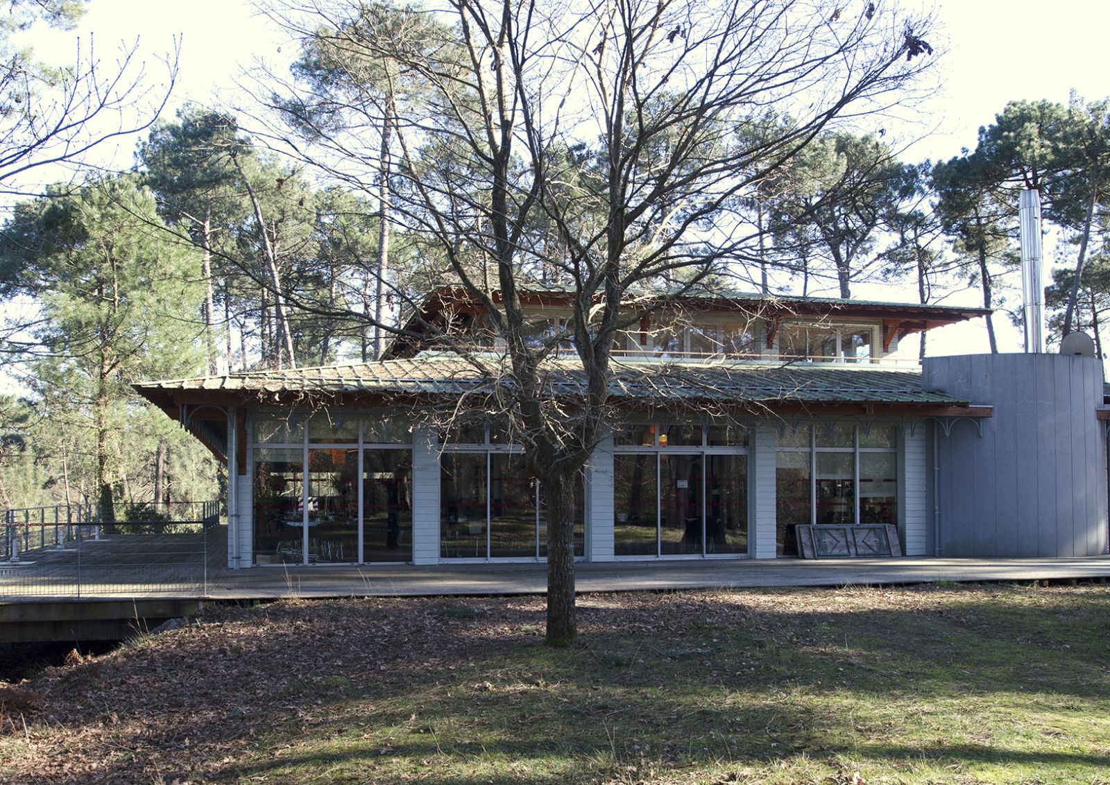 Club house du golf de Biscarrosse dans les Landes en Aquitaine