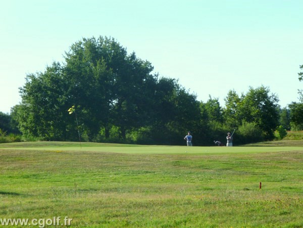 Green du golf des Etangs à Savigneux en Rhône Alpes proche de Saint-Etienne Loire