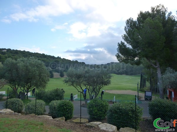 Le practice du golf Dolce Frégate Provence dans le Var à Saint Cyr sur Mer région PACA