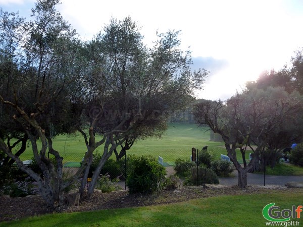 Le practice du Dolce Frégate golf club dans le Var à Saint Cyr sur Mer en Provence Cote d'Azur