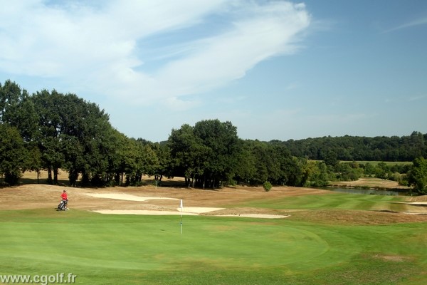 Green n°18 du golf la Domangère en VEndée proche de la Roche-sur-Yon Pays de Loire