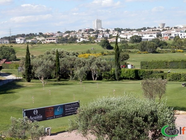 le putting green du golf de Fontcaude à Juvignac porche de Montpellier dans l'Hérault