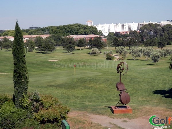 Green du golf de Fontcaude à Juvignac proche de Montpellier dans l'Hérault 