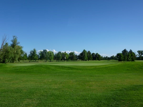 Green n°18 du golf du Forez dans la Loire à Craintilleux proche de Saint-Etienne en Rhône-Alpes