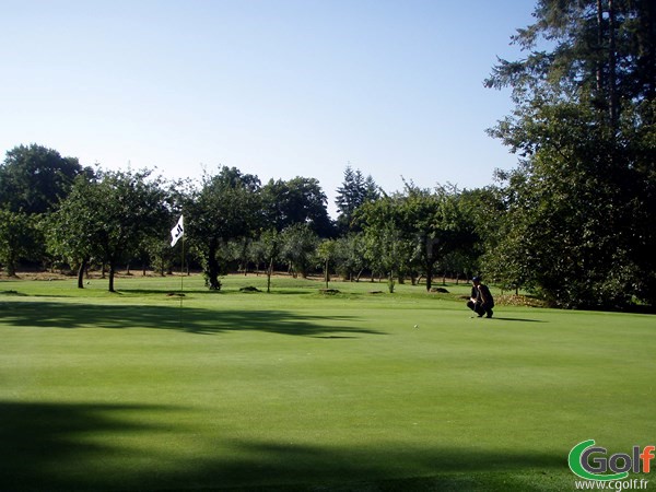 Green du Parcours le Bois brulé au golf du Domaine des Ormes à Marly en Moselle