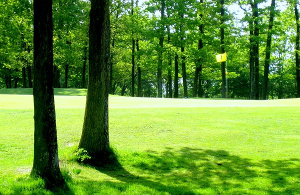 green n°1 du golf de Guerville dans les Yvelines proche de Paris en Ile de France