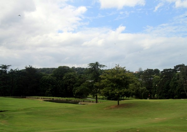 Fairways 17 et 18 du golf de Houlgate dans le Calvados en Basse Normandie