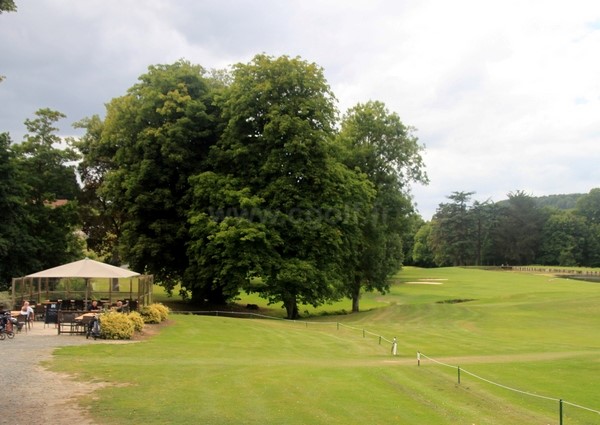 Club house du golf d'Houlgate en Basse Normandie Calvados à Gonneville-sur-Mer