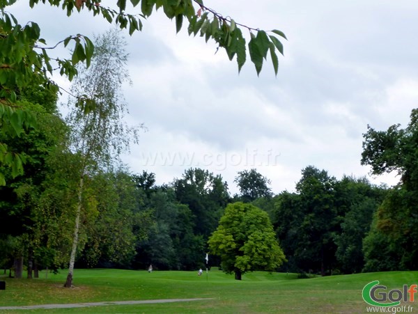 Green du golf de l'Isle d'Adam dans le Val d'Oise à proximité de Paris Ile de France