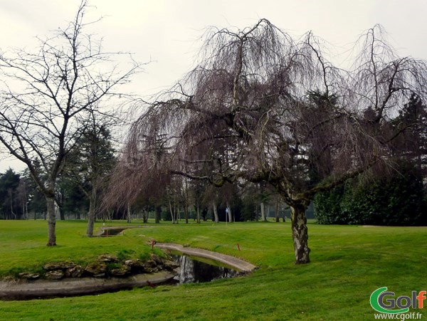 Le green n°18 du golf de La Boulie dans les Yvelines proche de Paris à Versailles