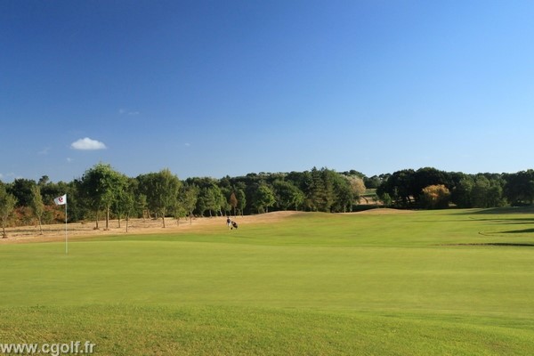 Green n°9 du golf des Fontenelles à l'Aiguillon sur Vie en Vendée Pays de Loire