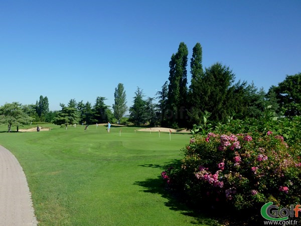 Putting green du golf de Lyon Chassieu dans la banlieu Lyonnaise en Rhône-Alpes