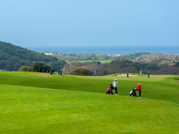 green et vue mer du golf de Murtoli en Sartène proche de Bonifacio en Corse