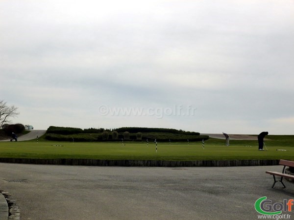 Un putting green du golf National dans les Yvelines proche de Paris en Ile de France