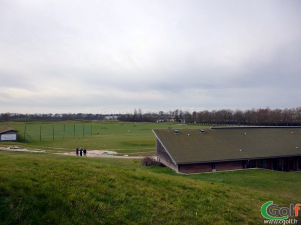 Le practice du golf National de Paris dans les Yvelines en Ile de France à Guyancourt