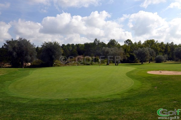 Le green du n°17 du gold d'Opio Valbonne dans les Alpes Maritimes