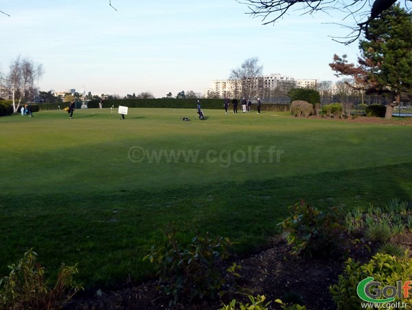 Le putting green du Paris golf Country Club à Saint Cloud dans les Hauts de Seine