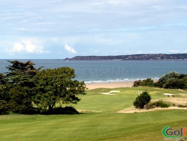 Green n°11 du golf de Pléneuf Val-André dans les Cotes d'Armor en Bretagne