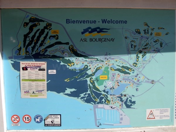 Plan de parcours des golfs de Port Bourgenay à Talmont Saint Hilaire en Vendée