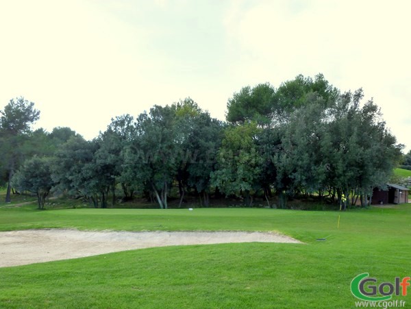 Un putting green du golf de Sophia Antipolis le Provençal à Biot en PACA