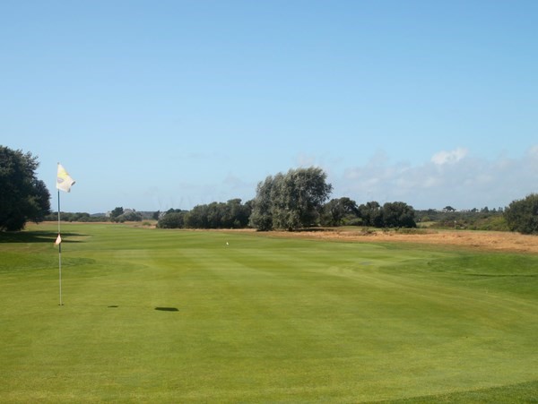 Green n°18 du golf de Rhuys-Kerver en Bretagne dans le Morbihan à Saint-Gildas-de-Rhuys