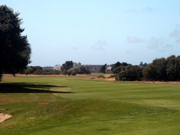 Fairway n°18 du golf de Rhuys-Kerver dans le Morbihan en Bretagne