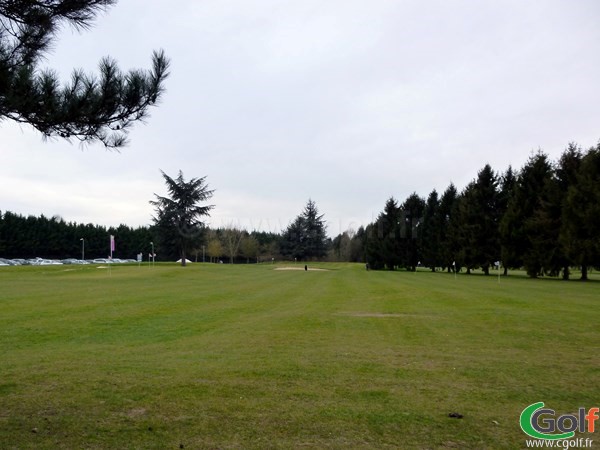 Zone d'entrainement du golf de Saint Aubin proche de Paris dans l'Essonne en Ile de France