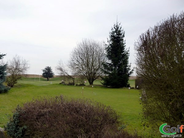 Putting green du golf de Saint Aubin dans l'Essonne en Ile de France Paris