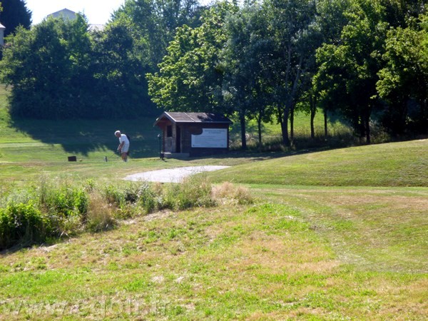 Départ sur le golf de Saint-Etienne en Rhône-Alpes Auvergne départment de la Loire