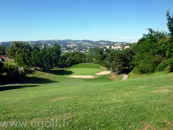 Splendide Par 3 du golf de Saint Etienne en Rhône-Alpes département de la Loire