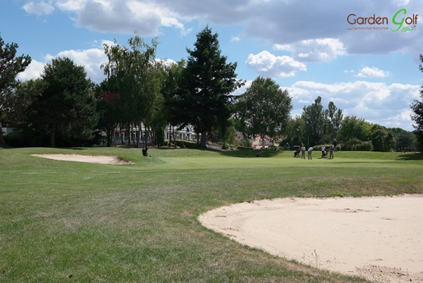 Green et Bunker du golf de Saint-Germain-Lès-Corbeil dans l'Essone proche de Paris