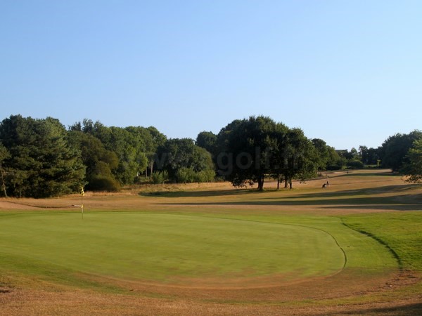 Green du parcours des Pins sur le golf Saint Laurent en Bretagne dans le Morbihan