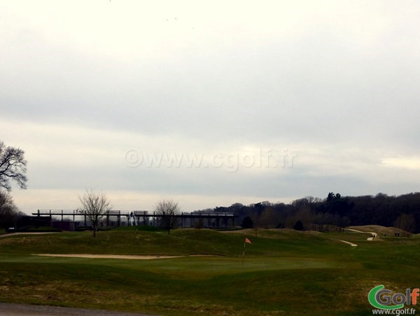 Le green n°9 du golf de Saint-Marc à Jouy-en-Josas proche de Versailles dans les Yvelines