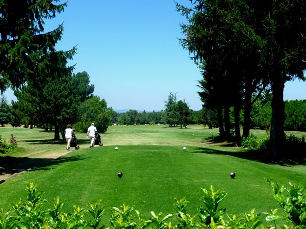 Départ n°9 du golf de Valence Saint Didier à Charpey en Rhône Alpes dans la Drôme