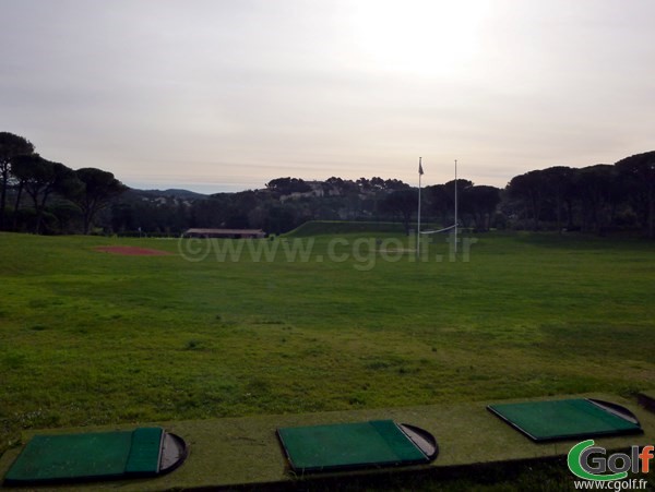 Le Practice du golf de Valescure Saint Raphael dans le Var sur la Cote d'Azur