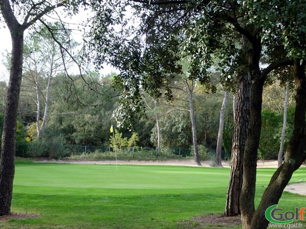 Le green du n°3 du golf de Valescure dans le Var en région PACA à Saint Raphael