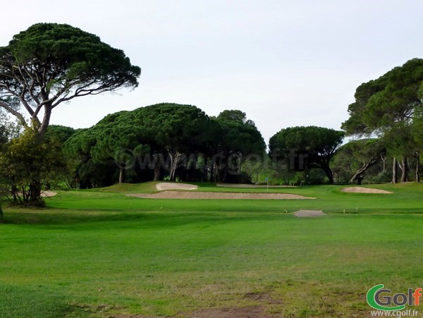 Le green du n°16 du golf de Valescure dans le Var à Saint Raphael sur la cote d'Azur en région PACA