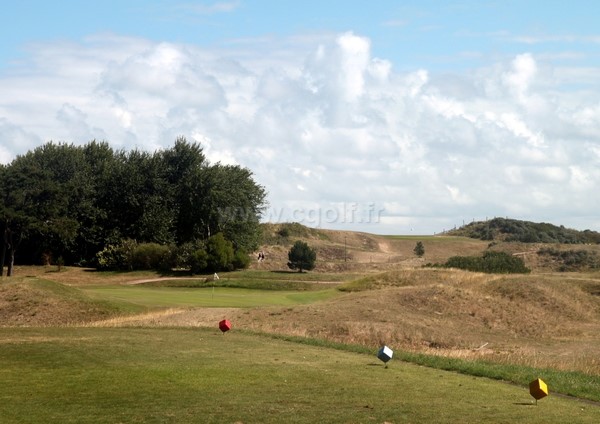 Trou n°1 du golf de Cabourg Varaville le Home dans le calvados en Normandie