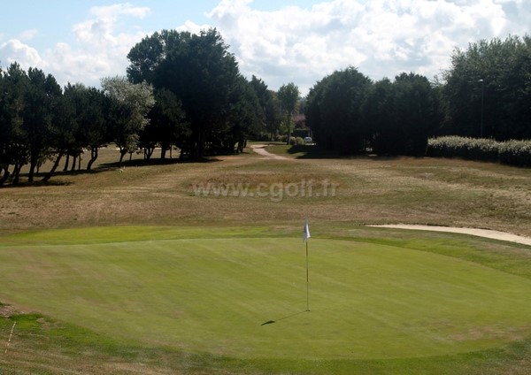 Green n°18 du golf de Cabourg Le Home Varaville en Normandie dans le Calvados