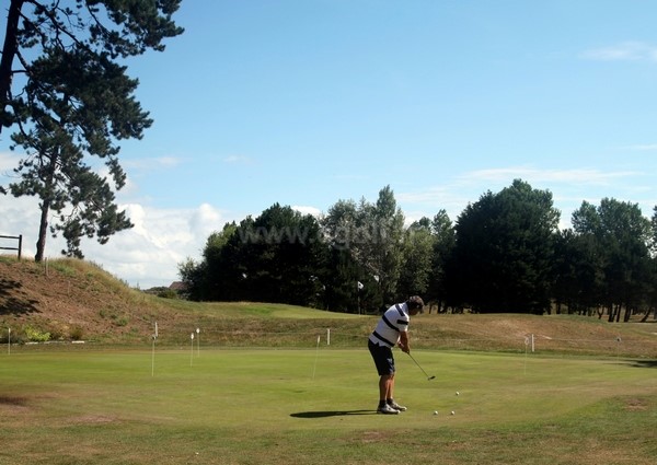 Putting green du golf de Cabourg Varaville le home dans le Calvados en Normandie