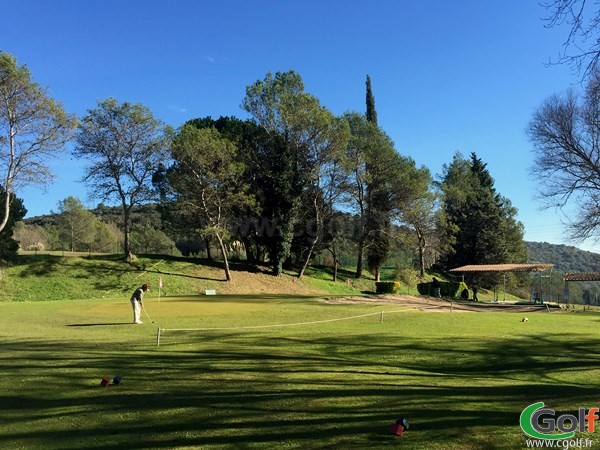 Green du golf de Villeneuve-Loubet dans les Alpes Maritimes en PACA sur la Cote d'Azur