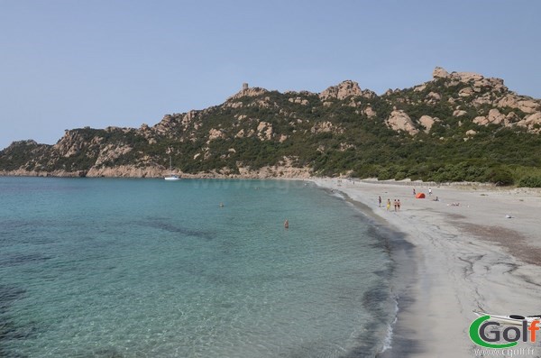 Plage de roccapina à Sartène en Corse non loin des golfs